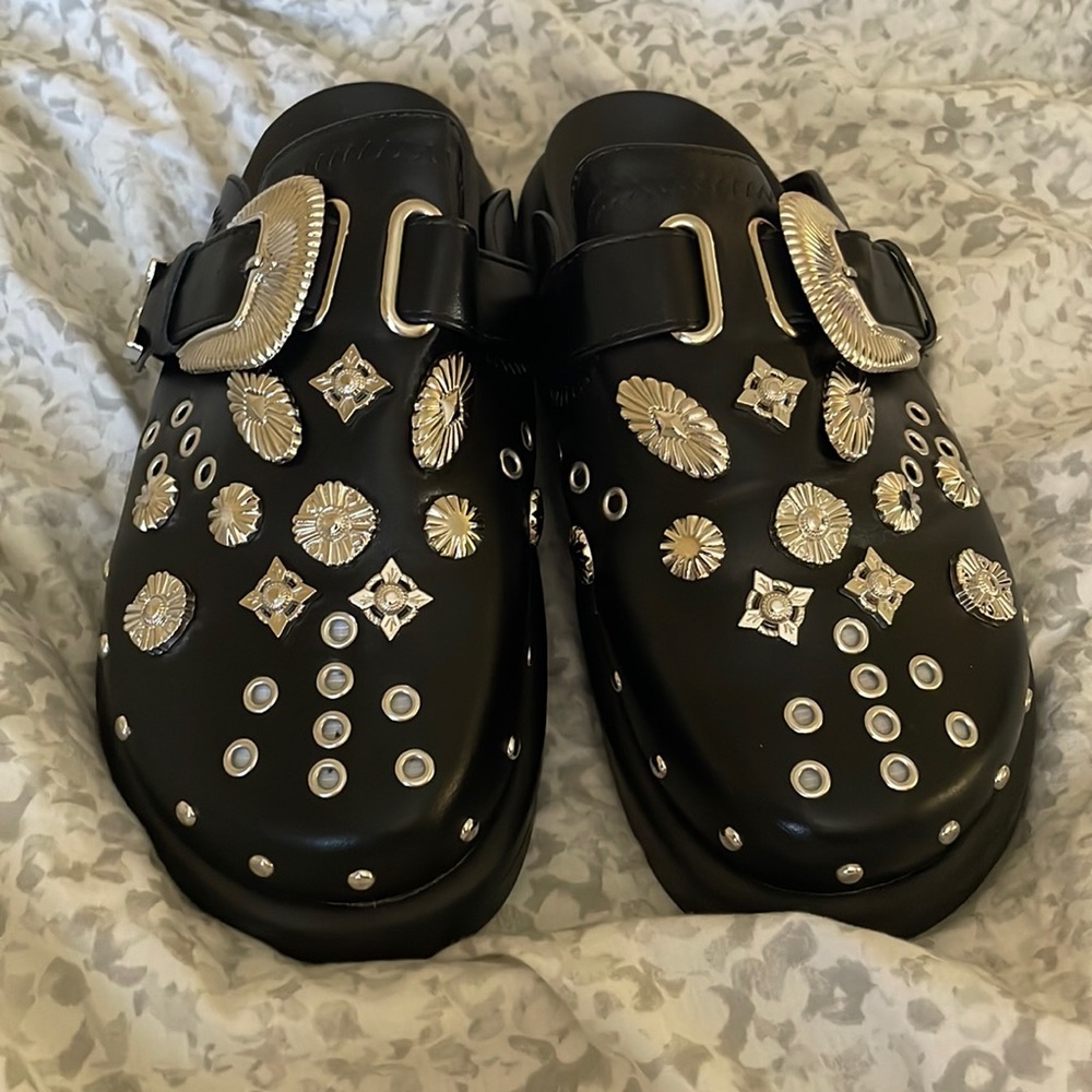 Steampunk style clogs